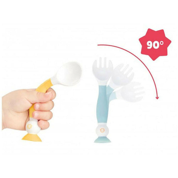 Flexibles learning cutlery by Badabulle.