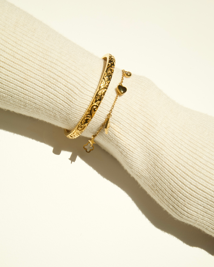 Flora bangle - Frosted Petals