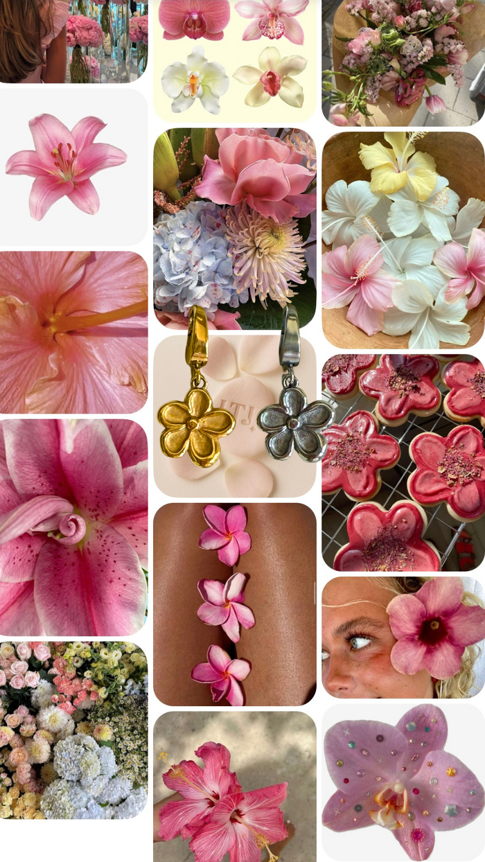 Flower charm pendant