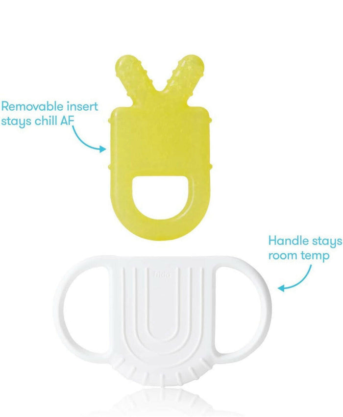 Not-Too-Cold-to-Hold BPA-Free Silicone Teether for Babies by Frida Baby.