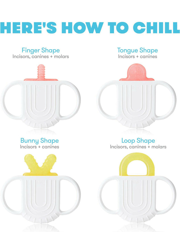 Not-Too-Cold-to-Hold BPA-Free Silicone Teether for Babies by Frida Baby.