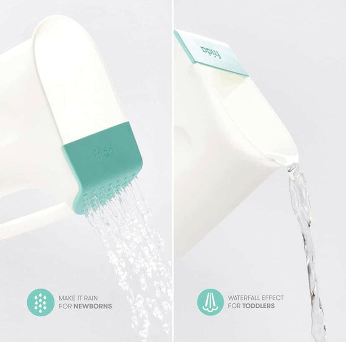 Frida Baby Bath Time Rinse Cup with Easy Grip Handle and Removable Rain Shower.
