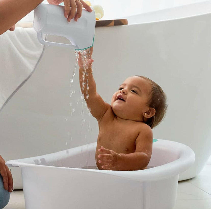 Frida Baby Bath Time Rinse Cup with Easy Grip Handle and Removable Rain Shower.