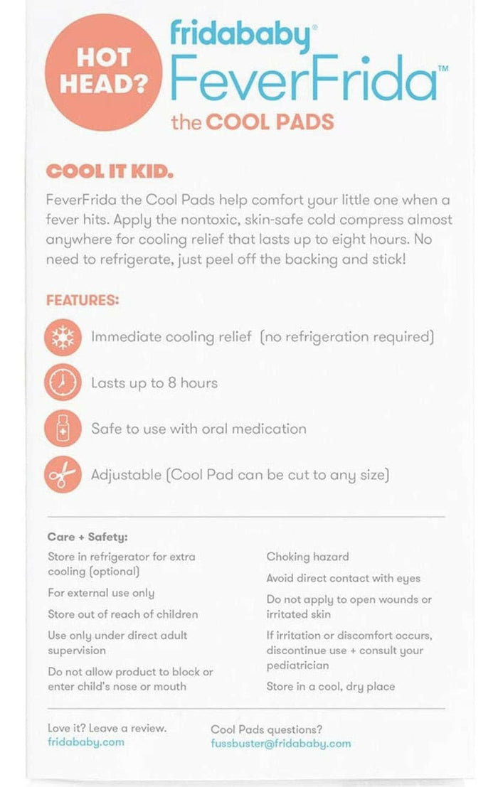 FridaBaby Cool Pads for Kids Fever discomfort by fridababy, 5 Count.