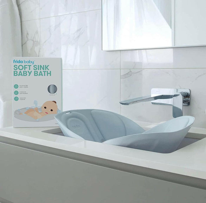Soft Sink Baby Bath by Frida Baby ,Bath Cushion That Supports Baby's Head.