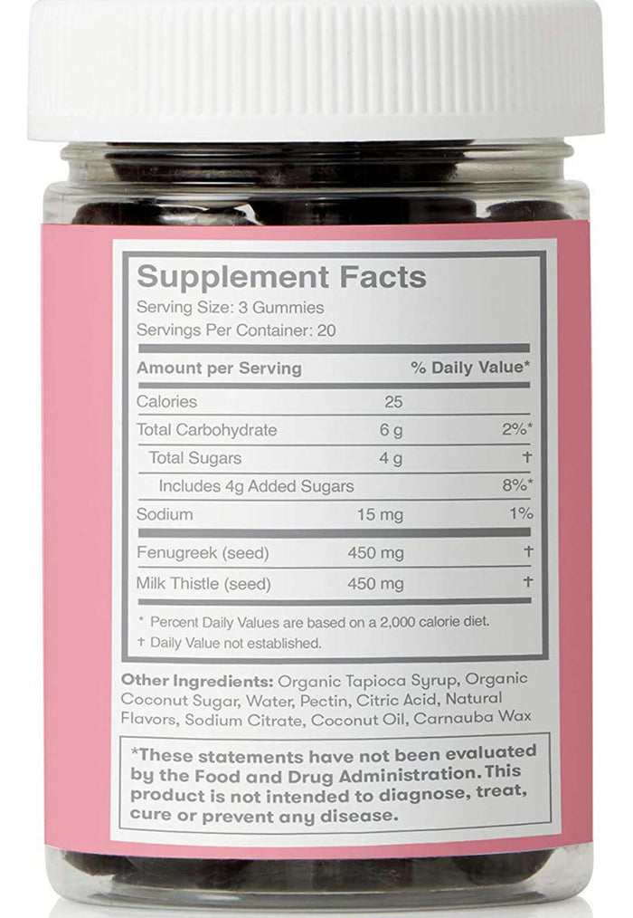 Frida Mom Postpartum Gummies for Lactation (60 Count).