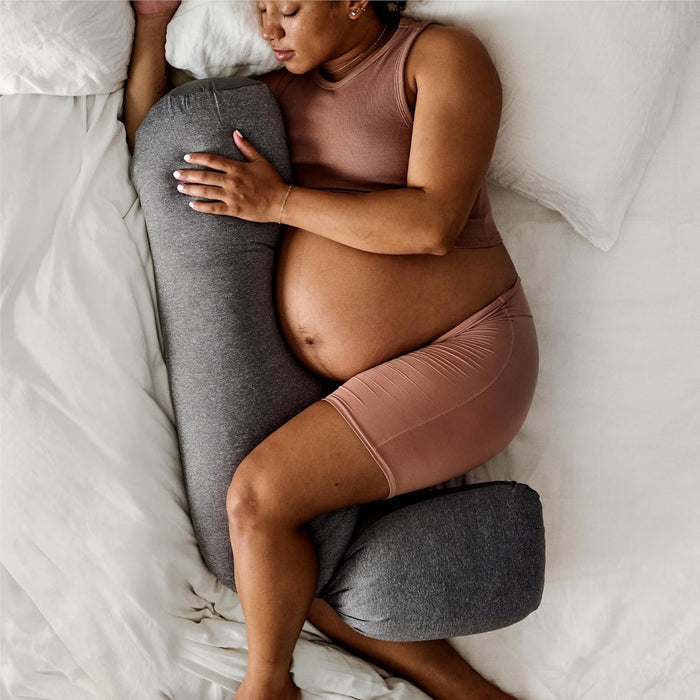 Frida Mom Pregnancy Pillow – Adjustable, Keep-Cool Support – Grey
