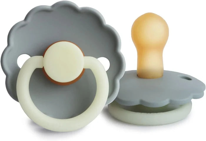 FRIGG Daisy Latex Baby Pacifier Size 2 (6-18Months 1 Pack)