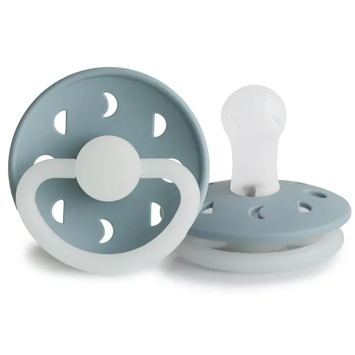 FRIGG Moon Phase Silicone Baby Pacifier Size 1 Night (0-6Months 1 Pack)