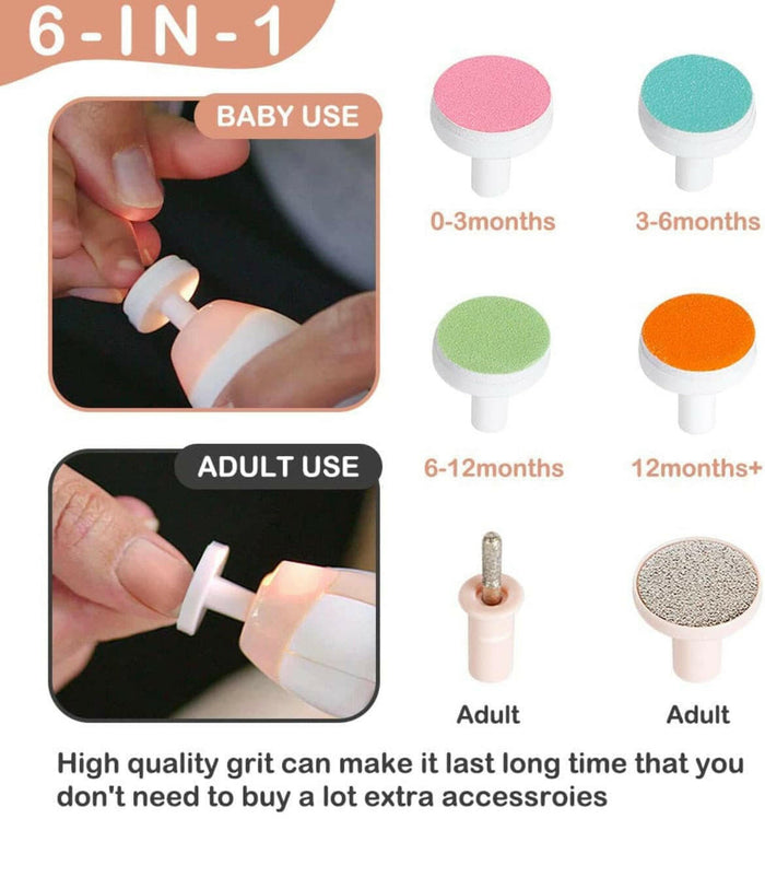 Baby Electric Nail Trimmer By Haakaa.