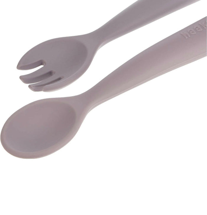 Haakaa Bendy Silicone Cutlery Set.