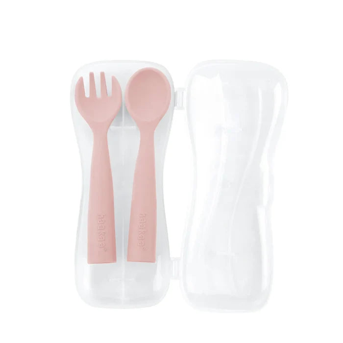 Haakaa Bendy Silicone Cutlery Set.