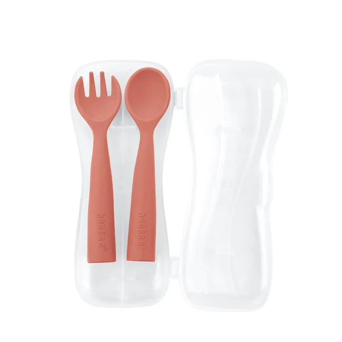 Haakaa Bendy Silicone Cutlery Set.