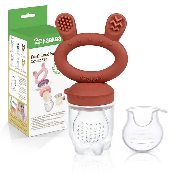 Haakaa Fresh Food Feeder & Teether - Copper.