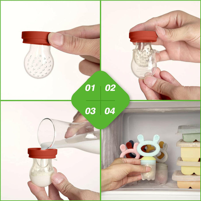 Haakaa Fresh Food Feeder & Teether - Copper.