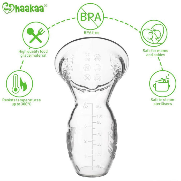 Haakaa Manual Breast Pump 4oz/100ml.