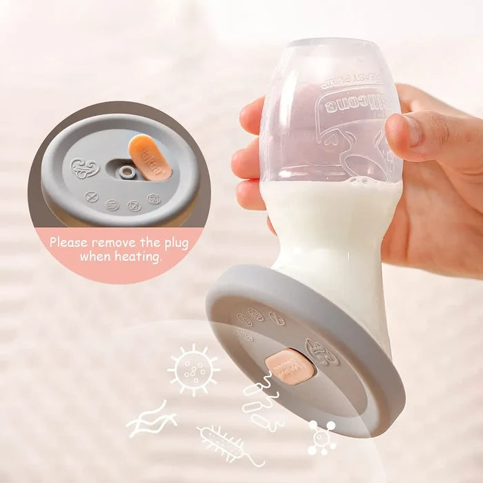 Haakaa Silicone Breast Pump with Suction Base & Silicone Cap (100ml)