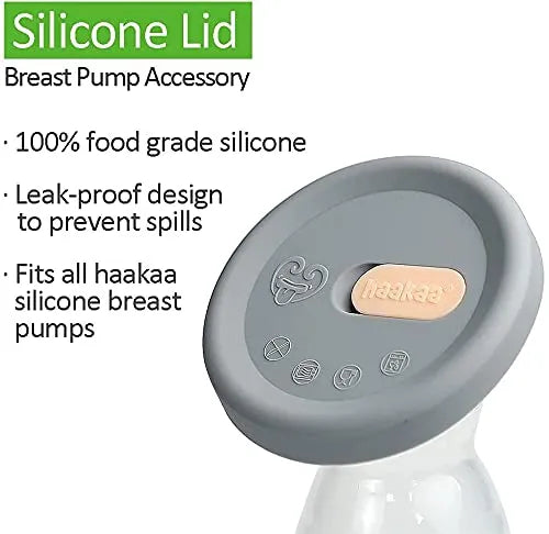 Haakaa Silicone Breast Pump with Suction Base & Silicone Cap (100ml)