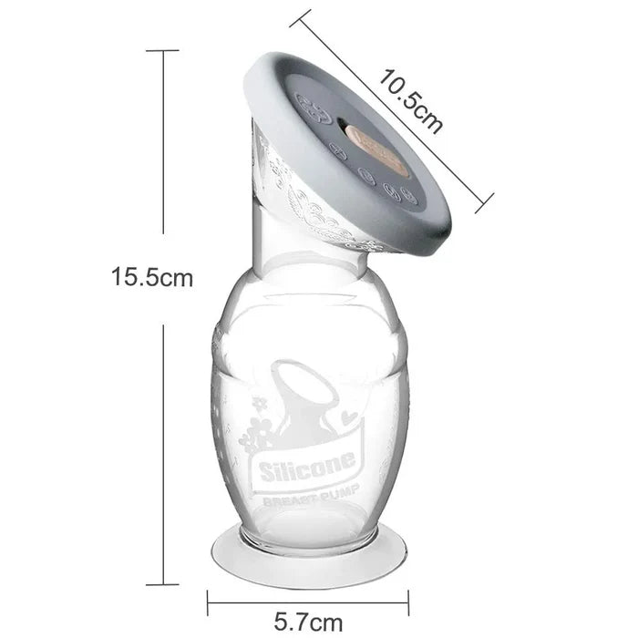 Haakaa Silicone Breast Pump with Suction Base & Silicone Cap (100ml)