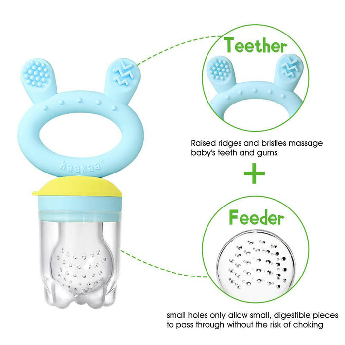 Haakaa Teether Feeder - Blue.