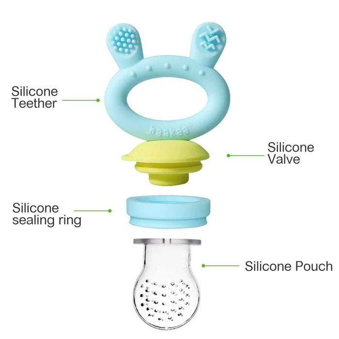 Haakaa Teether Feeder - Blue.