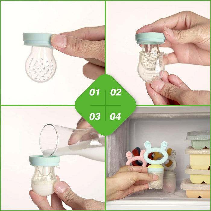 Haakaa Teether Feeder - Blue.