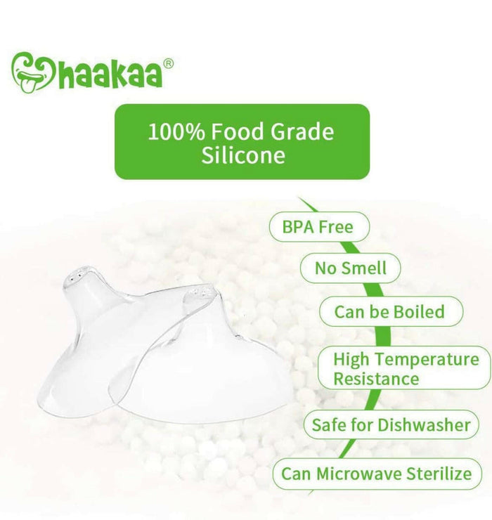 Silicone Nipple Shields by Haakaa 2pk.