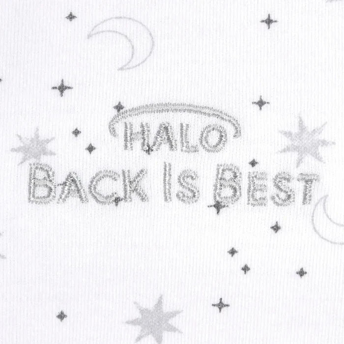 Halo SleepSack 100% Cotton Wearable Blanket - Midnight Moons Grey (0.5 TOG)