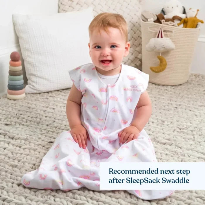 Halo SleepSack 100% Cotton Wearable Blanket - Sunshine Rainbows (0.5 TOG)