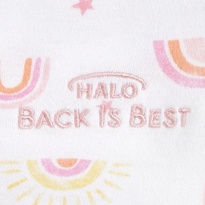 Halo SleepSack 100% Cotton Wearable Blanket - Sunshine Rainbows (0.5 TOG)