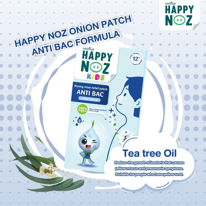 Happy Noz, Organic Onion Sticker with Tea Tree Oil.