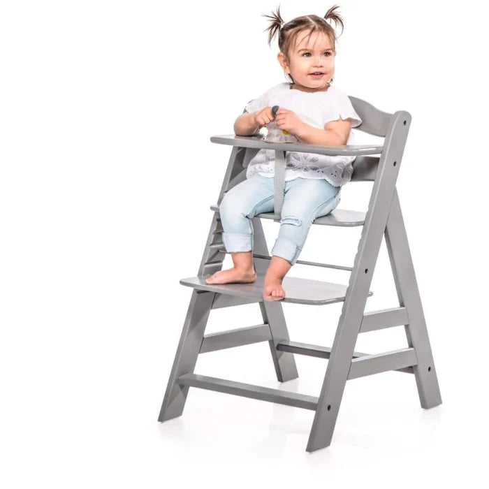 Hauck Alpha+ Wooden Highchair - Grey
