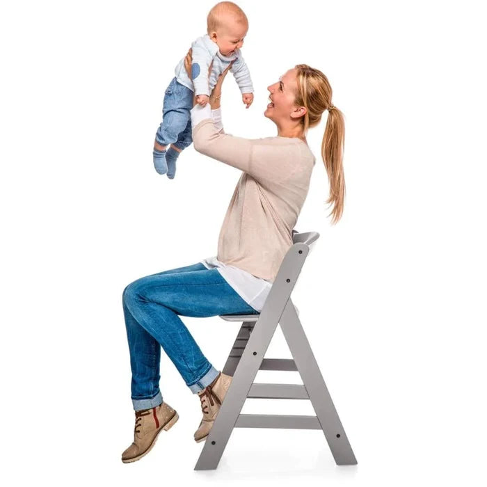 Hauck Alpha+ Wooden Highchair - Grey