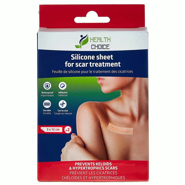 Health Choice Advanced Skincare Silicone Scar Sheets, 2pcs