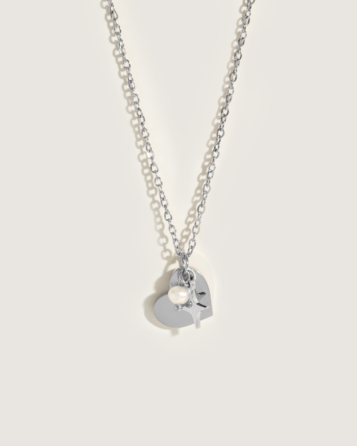 Heart charms necklace