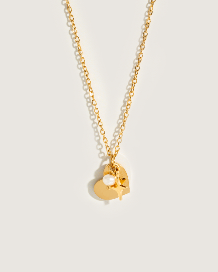 Heart charms necklace