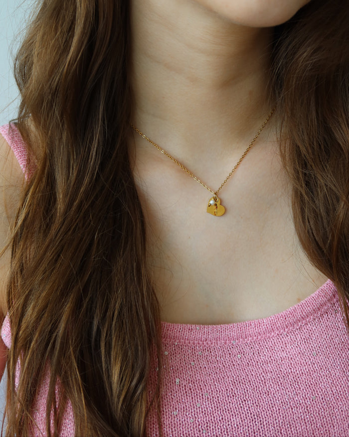 Heart charms necklace