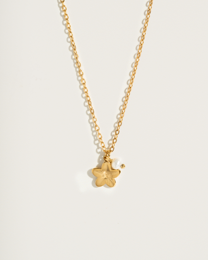 Hibiscus necklace - shell