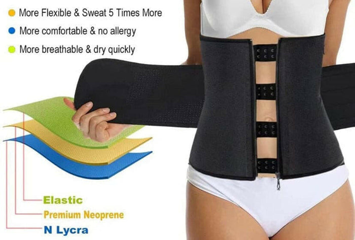 HOPLYNN Neoprene Sweat Waist Trainer Corset for Women Trimmer Belts.