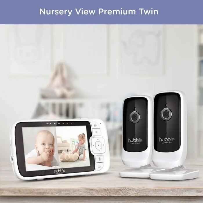 Hubble Nursery View Premium Twin Baby Monitor