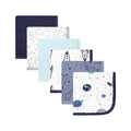 Hudson Baby 6 Cotton Washcloths, Space