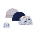 Hudson Baby Baby Cap Cotton 3 pcs, Space