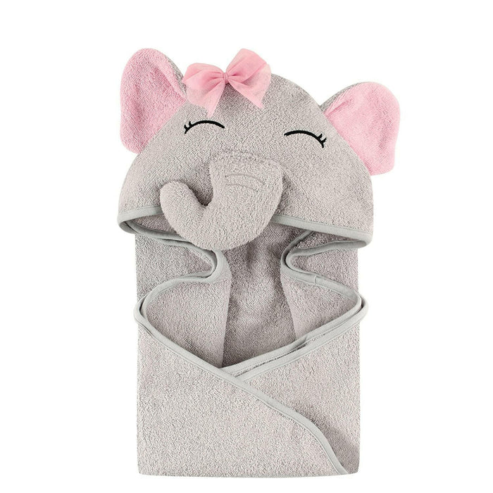 Hudson Baby Cotton Animal Face Hooded Towel.