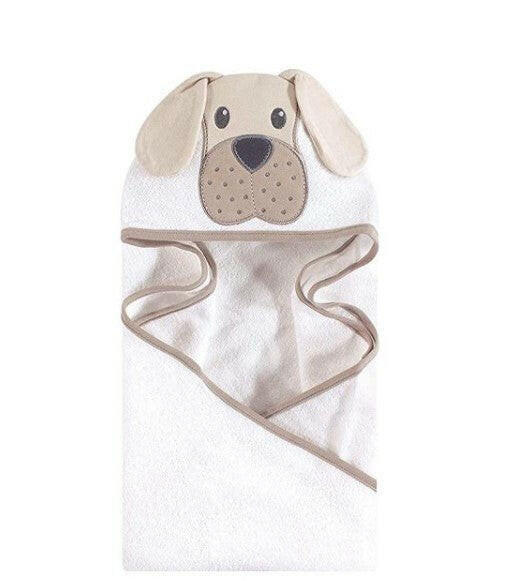 Hudson Baby Cotton Animal Face Hooded Towel.