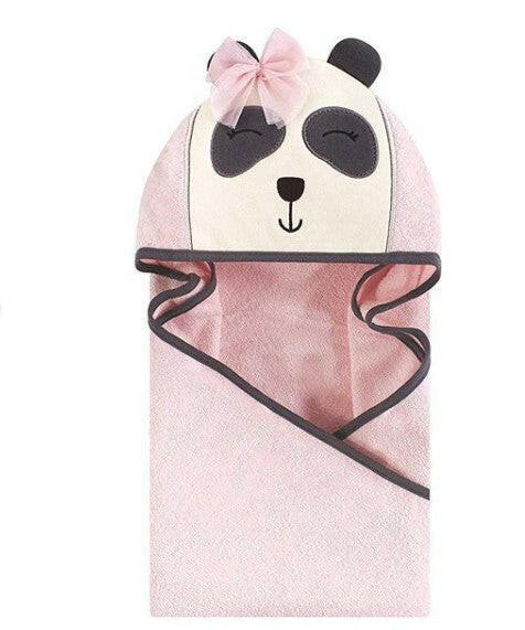 Hudson Baby Cotton Animal Face Hooded Towel.