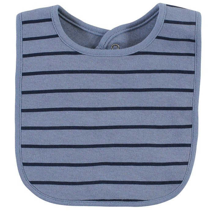 Hudson Baby Infant Boy Cotton Bib and Sock Set, Sloth, One Size
