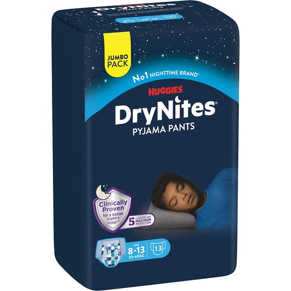 Huggies Drynites Pyjama Pants - Boys / 4-7 Years / 8-13 Years