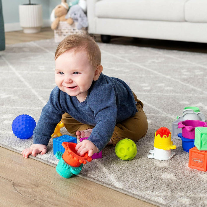 Infantino Balls, Blocks & Cups Stack & Link Playset.