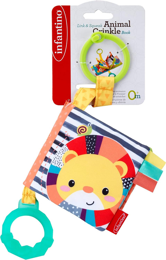 Infantino Link & Crinkle Animal Counting Book