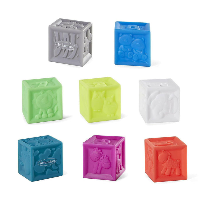 Infantino Sensory Balls, Blocks & Buddies - Textured, Soft & Colorful Toys.